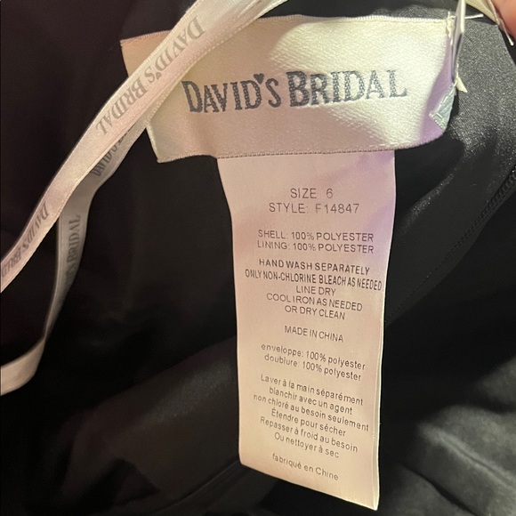 David's Bridal Black Strapless Dress - Picture 2 of 3